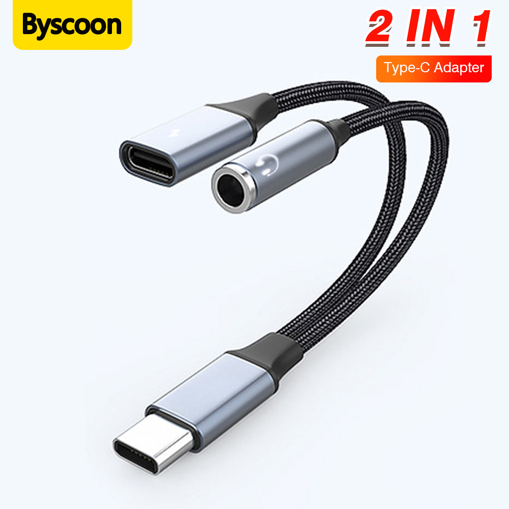 Earphone Splitter Jack - محول 2 في 1 من النوع