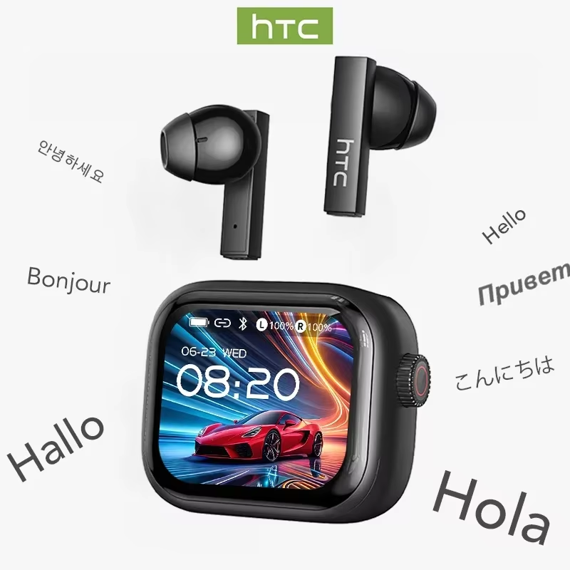 Wireless Earbuds Tws - [شاشة فائقة الوضوح] سماعات أذن HTC