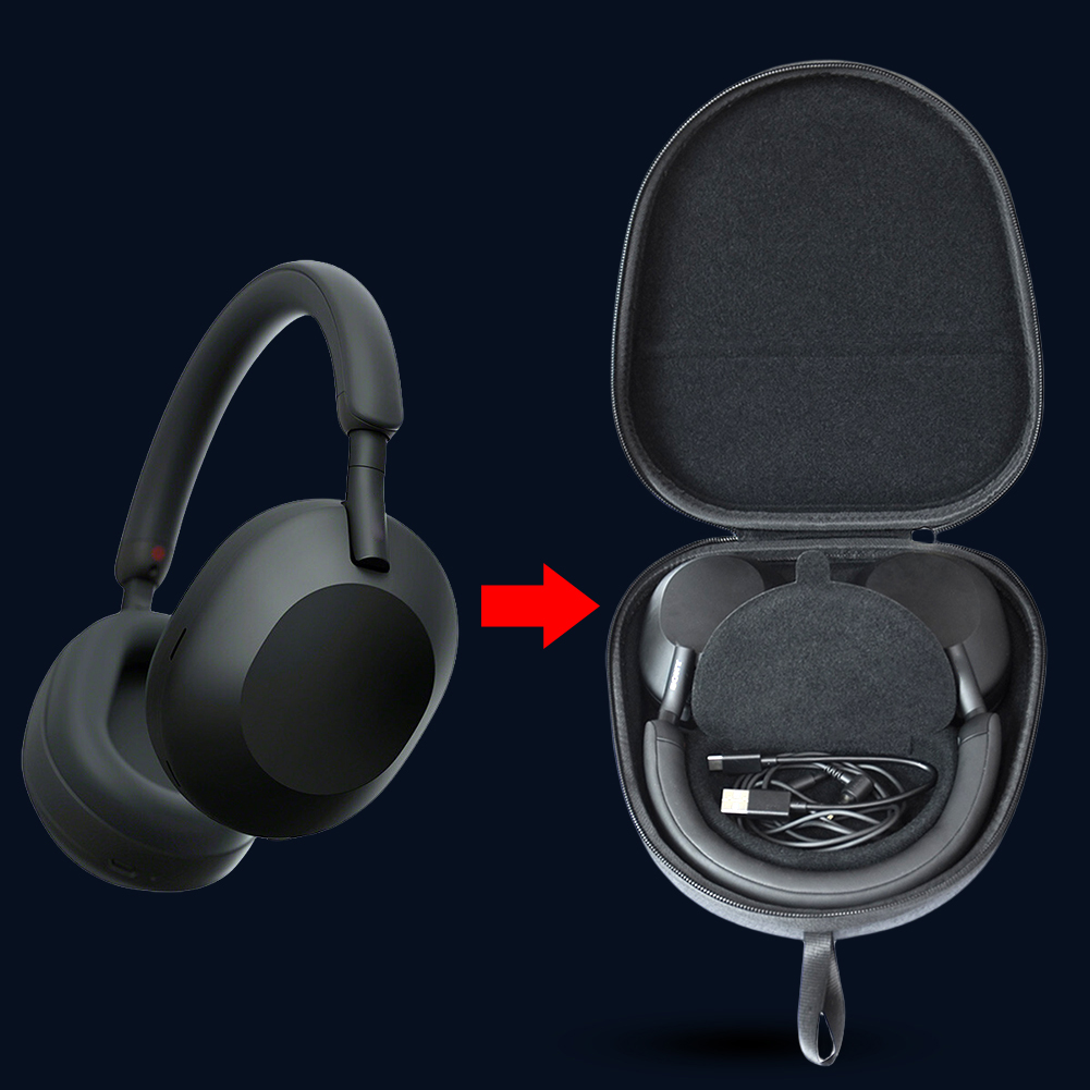 Headphone Case Hard - حافظة صلبة واقية من مادة EVA،