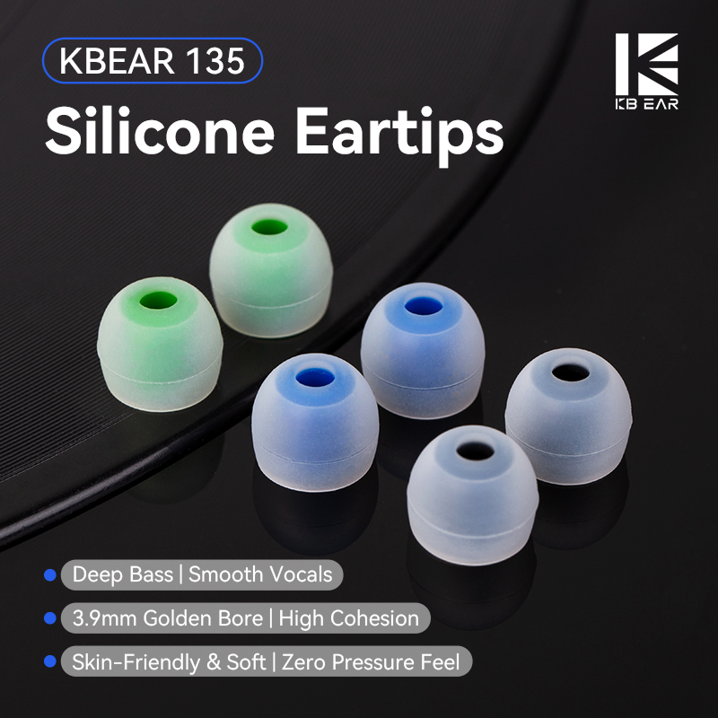 أطراف أذن سيليكون KBEAR 135 بق - مراجعة In Ear Monitor Iem وسعره