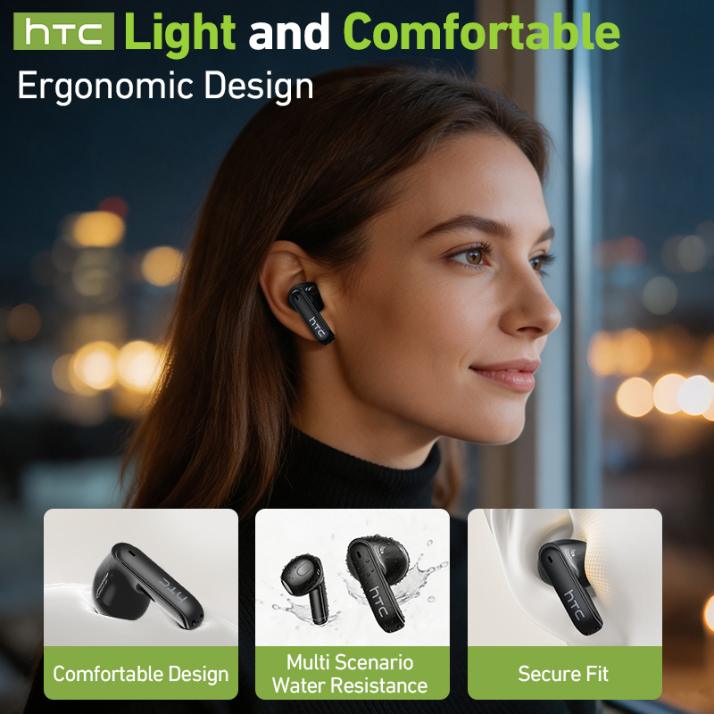 سماعات أذن لاسلكية HTC NE94 لل - مراجعة Wireless Earbuds Tws وسعره